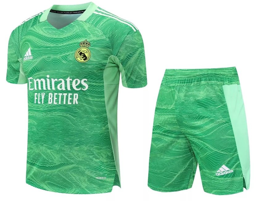 Kit infantil Goleiro I Real Madrid 2022 2023 Adidas oficial 